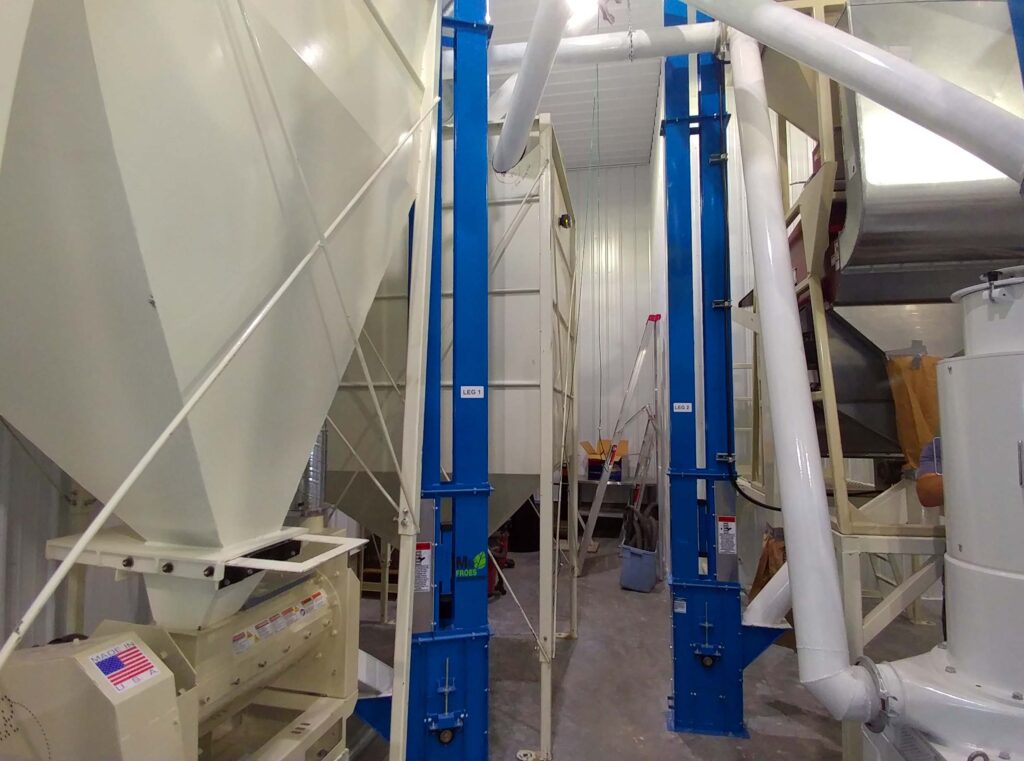 FLOUR MILL IN HAGUE, SASKATCHEWAN NOW EQUIPED WITH A CLIPPER SEED CLEANER, A BARLEY PEARLER AND A FLOUR MILLING SYSTEM.