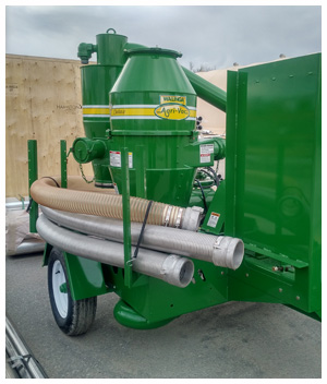 75 hp electric Walinga Grain Vac Equipment Installation
